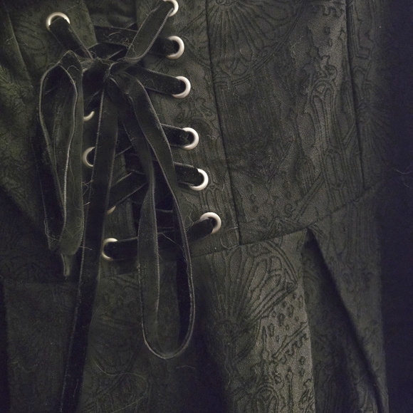 Killstar Black Lace-Up Suspender Skirt (Like New) - Picture 3 of 7